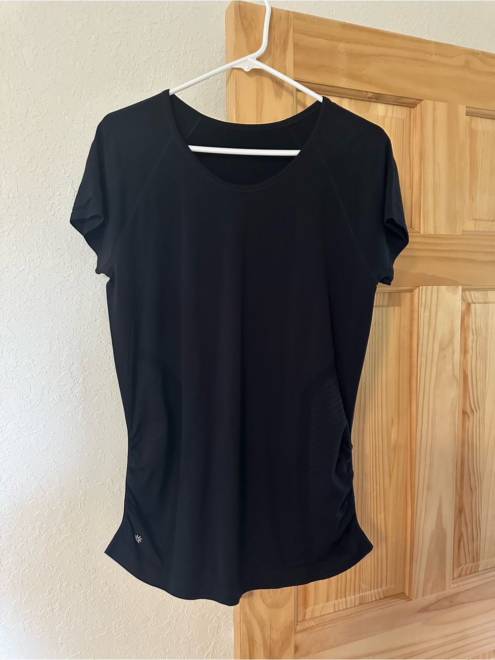 Athleta Black Short-Sleeve Performance Tee